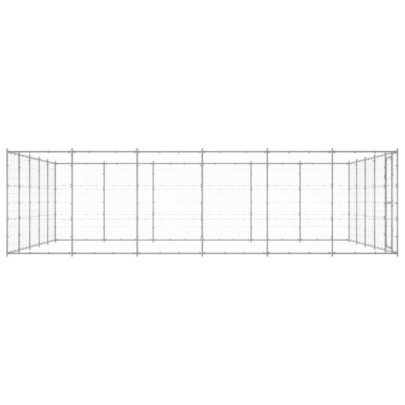 Padoc Câini Exterior 36,3 m² - Oțel Galvanizat | Livrare Gratuită