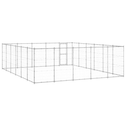 Padoc Câini Exterior 36,3 m² - Oțel Galvanizat | Livrare Gratuită