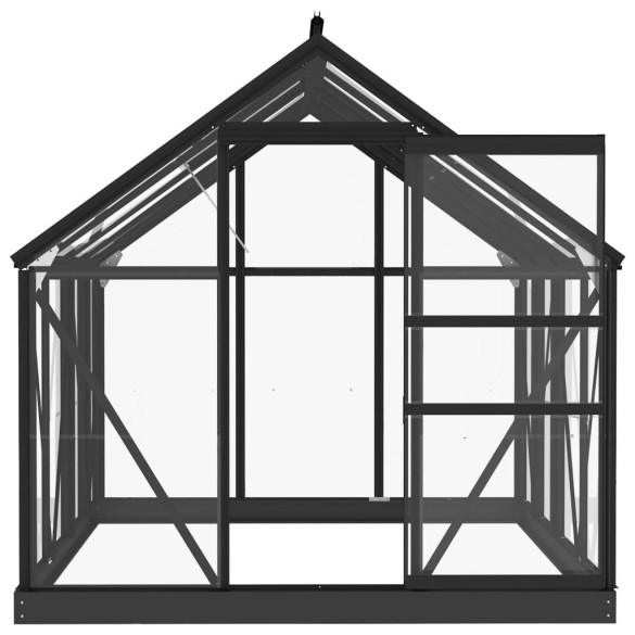 Seră Antracit din Sticlă - Aluminiu Rezistent - Livrare Gratuită Seră Antracit din Sticlă - Aluminiu Rezistent - Livrare Gratuită