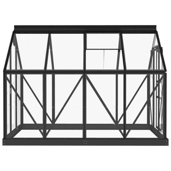 Seră Antracit din Sticlă - Aluminiu Rezistent - Livrare Gratuită Seră Antracit din Sticlă - Aluminiu Rezistent - Livrare Gratuită