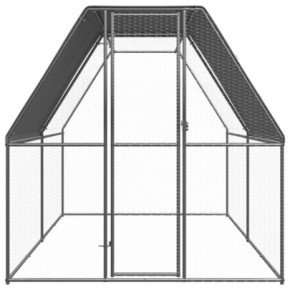 Coteț Păsări Exterior Oțel Zincat 2x4x2 m - Livrare Gratuită 2