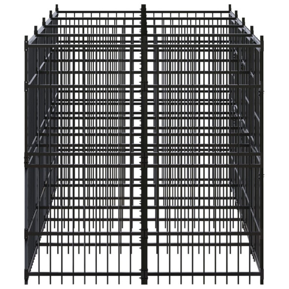 Padoc Câini Exterior 7,37 m² - Oțel Durabil - Livrare Gratuită