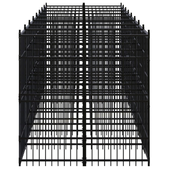 Padoc Câini Exterior 14,75 m² - Oțel Rezistent