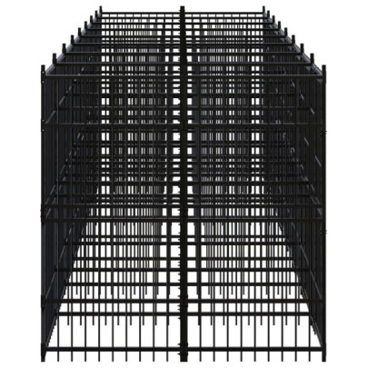 Padoc Câini Exterior 14,75 m² - Oțel Rezistent
