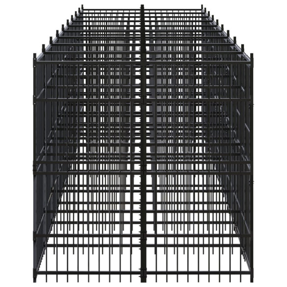 Padoc Câini Exterior 16,59 m² - Oțel | Livrare Gratuită