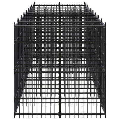 Padoc Câini Exterior 16,59 m² - Oțel | Livrare Gratuită