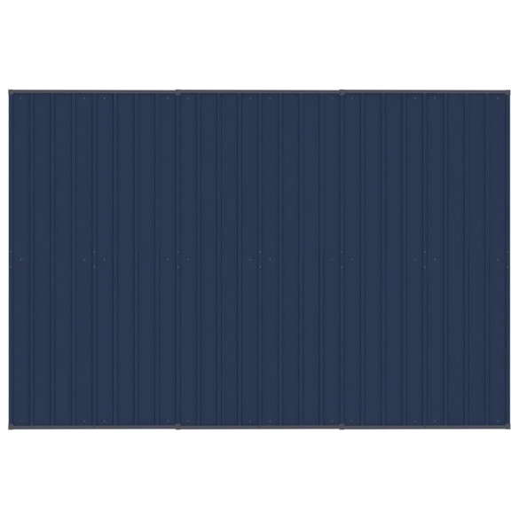 Padoc Câini Exterior cu Acoperiș - Oțel Rezistent - 5,53 m²