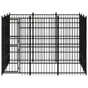 Padoc pentru câini de exterior - 8,29 m² - oțel 2