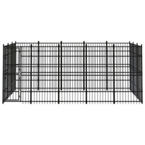 Padoc Câini Exterior 14m² - Oțel Durabil - Livrare Gratuită 2