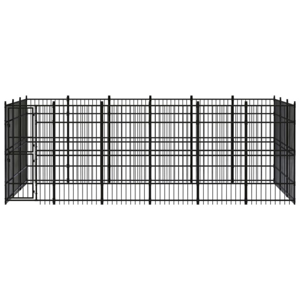 Padoc Câini Exterior 16,59 m² - Oțel Rezistent