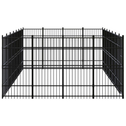 Padoc Câini Exterior 25,8 m² Oțel | Livrare Gratuită