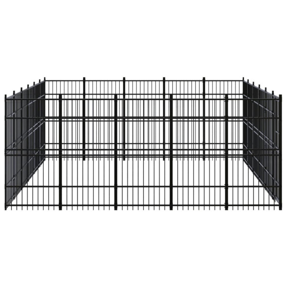 Padoc Câini Exterior 27,65 m² - Oțel | Livrare Gratuită