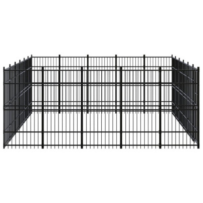 Padoc Câini Exterior 27,65 m² - Oțel | Livrare Gratuită