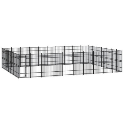 Padoc pentru câini de exterior - 64,51 m² - oțel