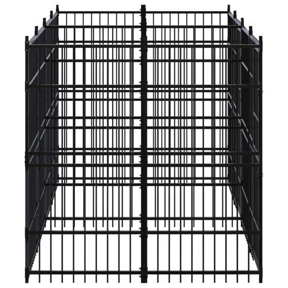 Padoc Câini Exterior 11m² - Oțel | Livrare Gratuită