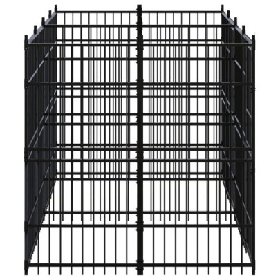 Padoc Câini Exterior 11m² - Oțel | Livrare Gratuită