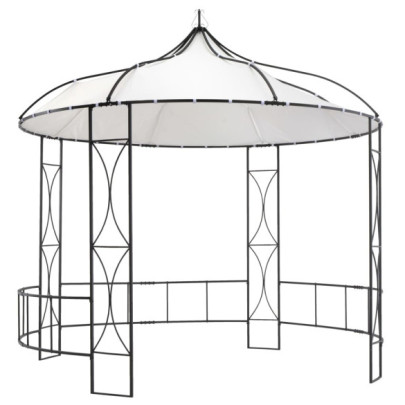 Pavilion - alb - 300 x 290 cm - rotund