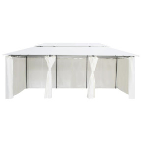 Pavilion cu Perdele Alb 6x3m | Cort Evenimente Exterior 2