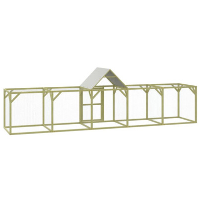 Coteț Găini Lemn Pin Impregnat 500x100x150 cm - Livrare Gratuită