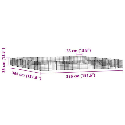 Cușcă Animale Companie 44 Panouri Oțel | Livrare Gratuită