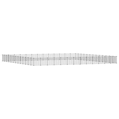 Cușcă Animale Companie Oțel Negru - Asamblare Modulară