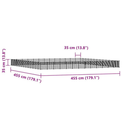 Cușcă Animale Companie Oțel Negru - Asamblare Modulară