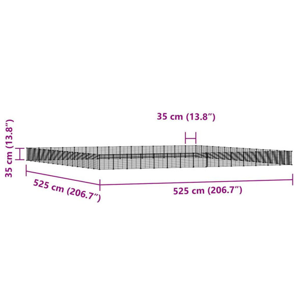 Cușcă Animale Oțel Modulară 60 Panouri Negru 35x35 cm