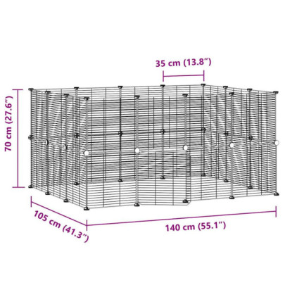 Cușcă Animale Companie Oțel Modulară - Livrare Gratuită