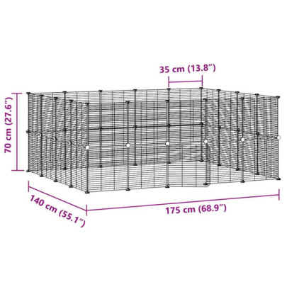 Cușcă Animale Companie Modulară Oțel 35x35 cm | Livrare Gratuită