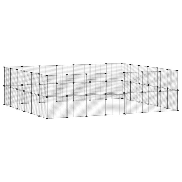 Cușcă Animale Companie Oțel Negru - Asamblare Modulară