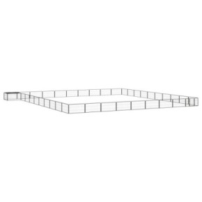 Țarc Câini 40 Panouri Negru Oțel | Livrare Gratuită