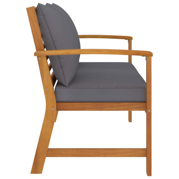 Bancă Grădină Lemn Acacia cu Pernă - Livrare Gratuită