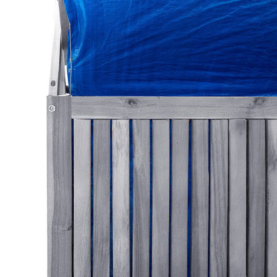 Cutie Depozitare cu Spalier Lemn Acacia - Gri 99x55x160cm