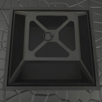 Vatră Foc Grădină Oțel XXL 81x81cm - Livrare Gratuită