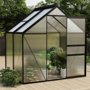 Seră Antracit Aluminiu 2.47m² - Livrare Gratuită