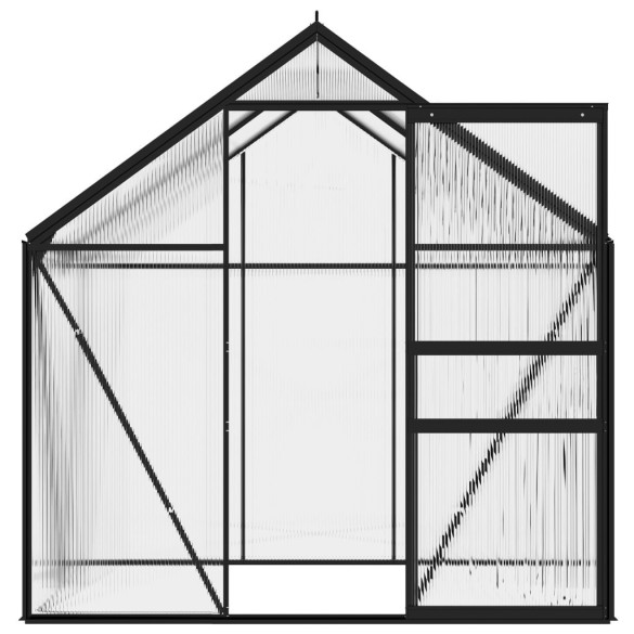 Seră Antracit Aluminiu 2.47m² - Livrare Gratuită Seră Antracit Aluminiu 2.47m² - Livrare Gratuită