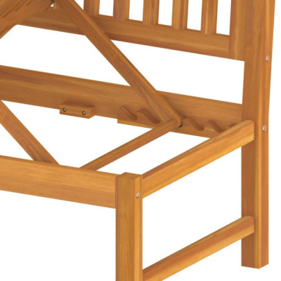 Pat de Zi Lemn Acacia - Canapea Extensibilă Exterior