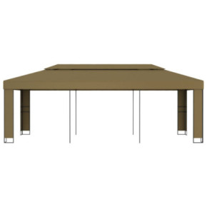 Pavilion Grădină 3x6m Acoperiș Dublu Gri | Livrare Gratuită 2