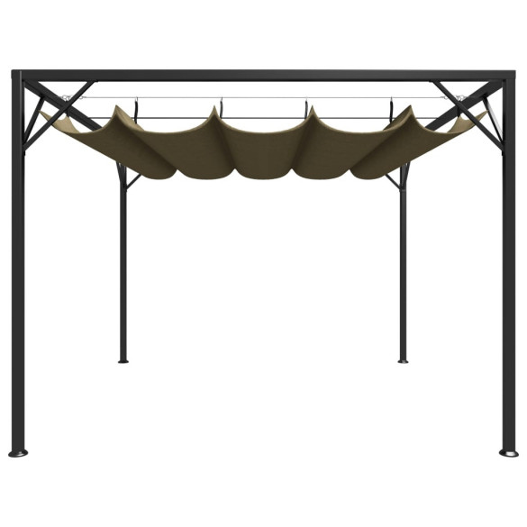 Pavilion Grădină Retractabil 3x3m - Acoperiș Protectie UV