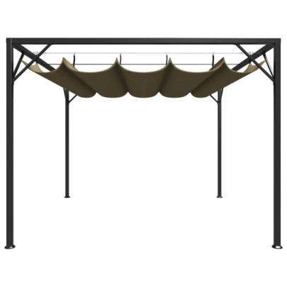 Pavilion Grădină Retractabil 3x3m - Acoperiș Protectie UV