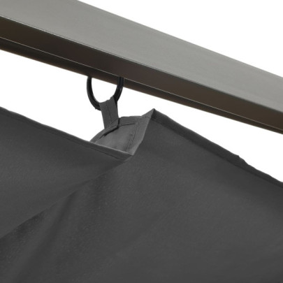 Pergolă Retractabilă Antracit 3x3m - Oțel Rezistent