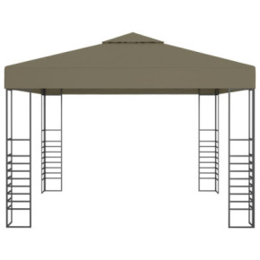 Pavilion Grădină 3x3m Gri Taupe - Livrare Gratuită 2