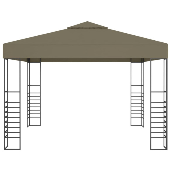 Pavilion Grădină 3x3m Gri Taupe - Livrare Gratuită