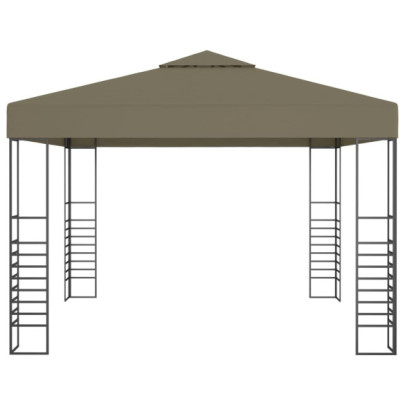 Pavilion Grădină 3x3m Gri Taupe - Livrare Gratuită