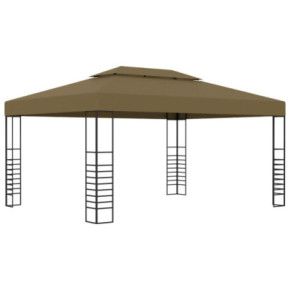 Pavilion Grădină 3x4m Gri Taupe - Livrare Gratuită