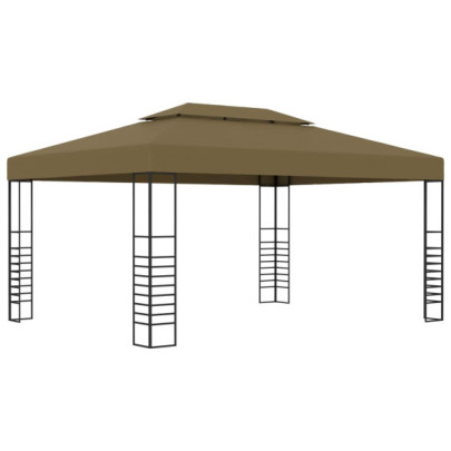 Pavilion de grădină - gri taupe - 3 x 4 m - 180 g/m²
