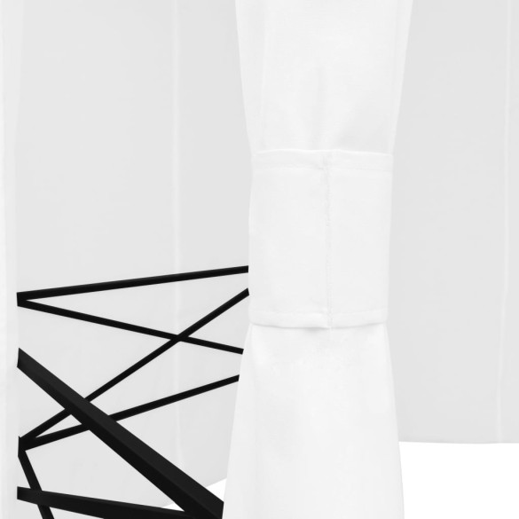 Pavilion Grădină cu Perdele Alb - 360x312 cm