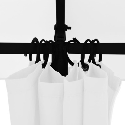 Pavilion Grădină cu Perdele Alb - 360x312 cm