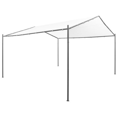 Pavilion de grădină - alb - 400 x 400 x 260 cm - 180 g / m²