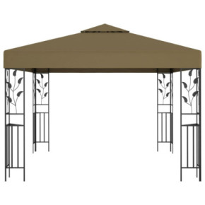 Pavilion Grădină 3x3m Gri Taupe - Livrare Gratuită 2